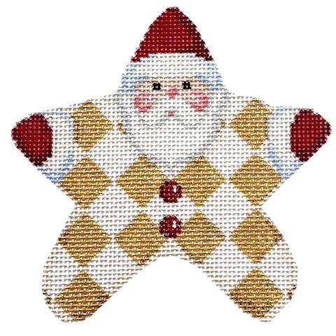 AT CT2053 - Gold Harlequin PJ Santa