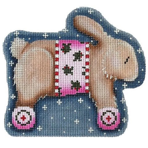 AT CT2061 - Brown Bunny on Wheels Ornament