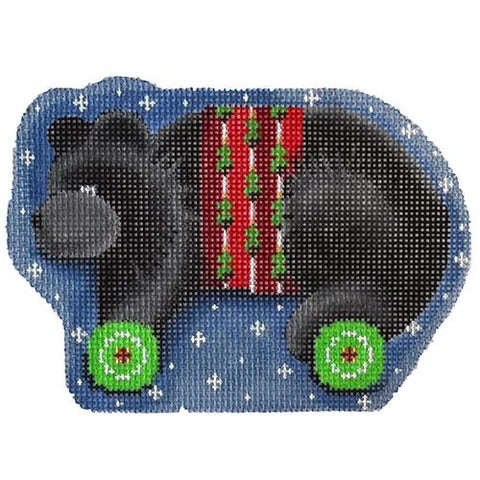 AT CT2062 - Black Bear on Wheels Ornament