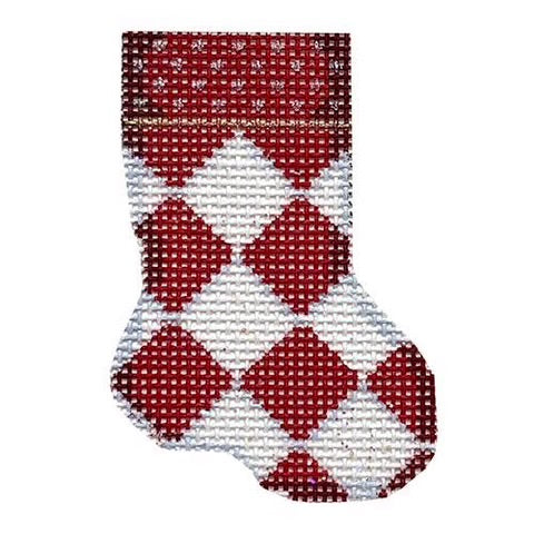 AT CT2106R - Harlequin Micro Mini Sock Red