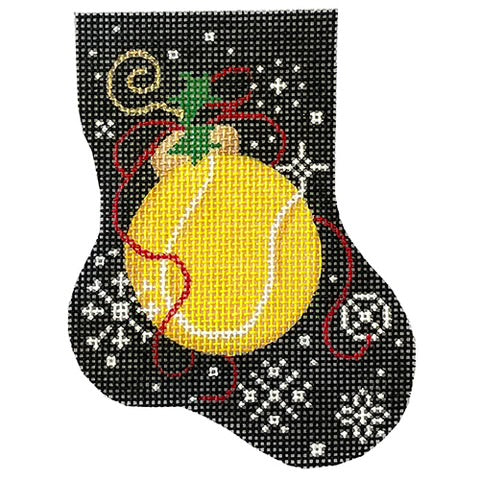 AT CT689E - Tennis Mini Sock Ornament