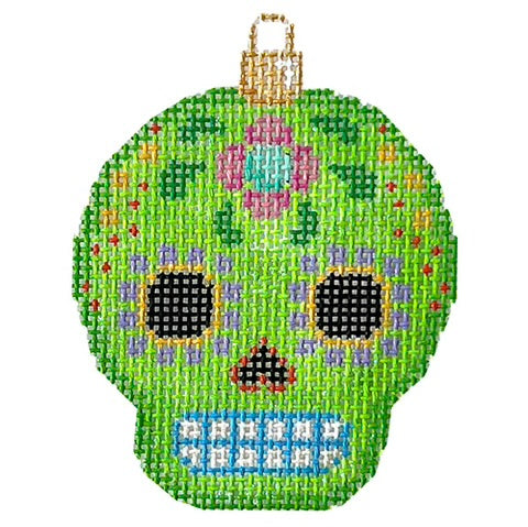 AT EE1451 - Sugar Skull Ornament Lime