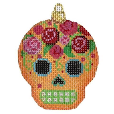 AT EE1454 - Sugar Skull Ornament Gold