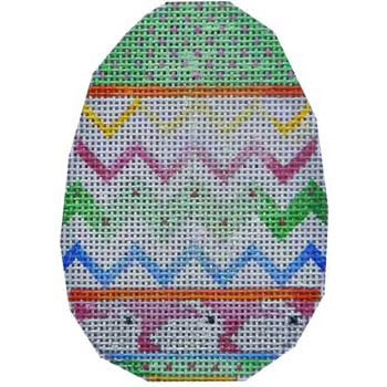 AT EG301 - Chevron Bunnies Egg