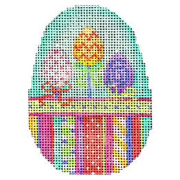 AT EG328 - Three Eggs Hoppy Stripes Egg