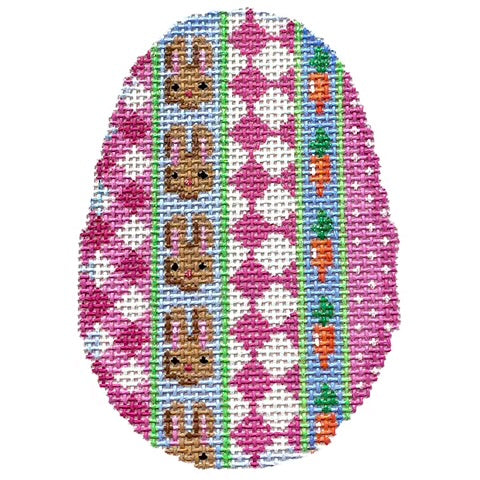 AT EG333 - Gingham Bunnies Carrots Egg