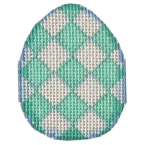 AT EG613A - Aqua Harlequin Mini Egg