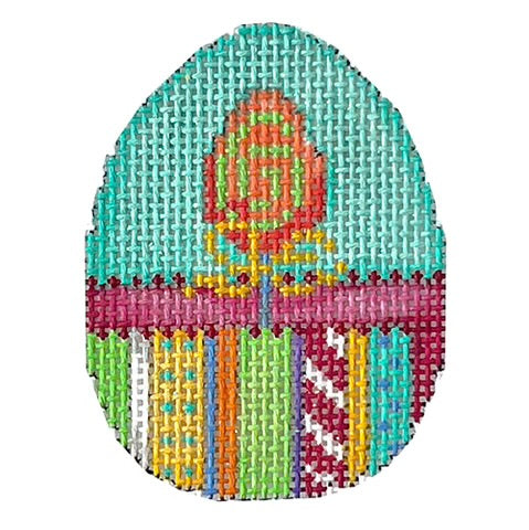 AT EG621 - Peach Egg Stripe Mini Egg