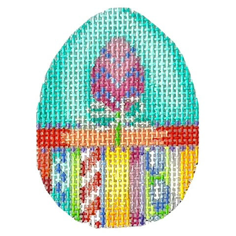 AT EG622 - Pink Egg Hoppy Stripe Mini Egg