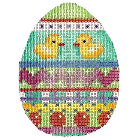 AT EG625 - Ducks Chevron Stripes Mini Egg