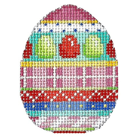 AT EG626 - Eggs Plaid Stripes Mini Egg