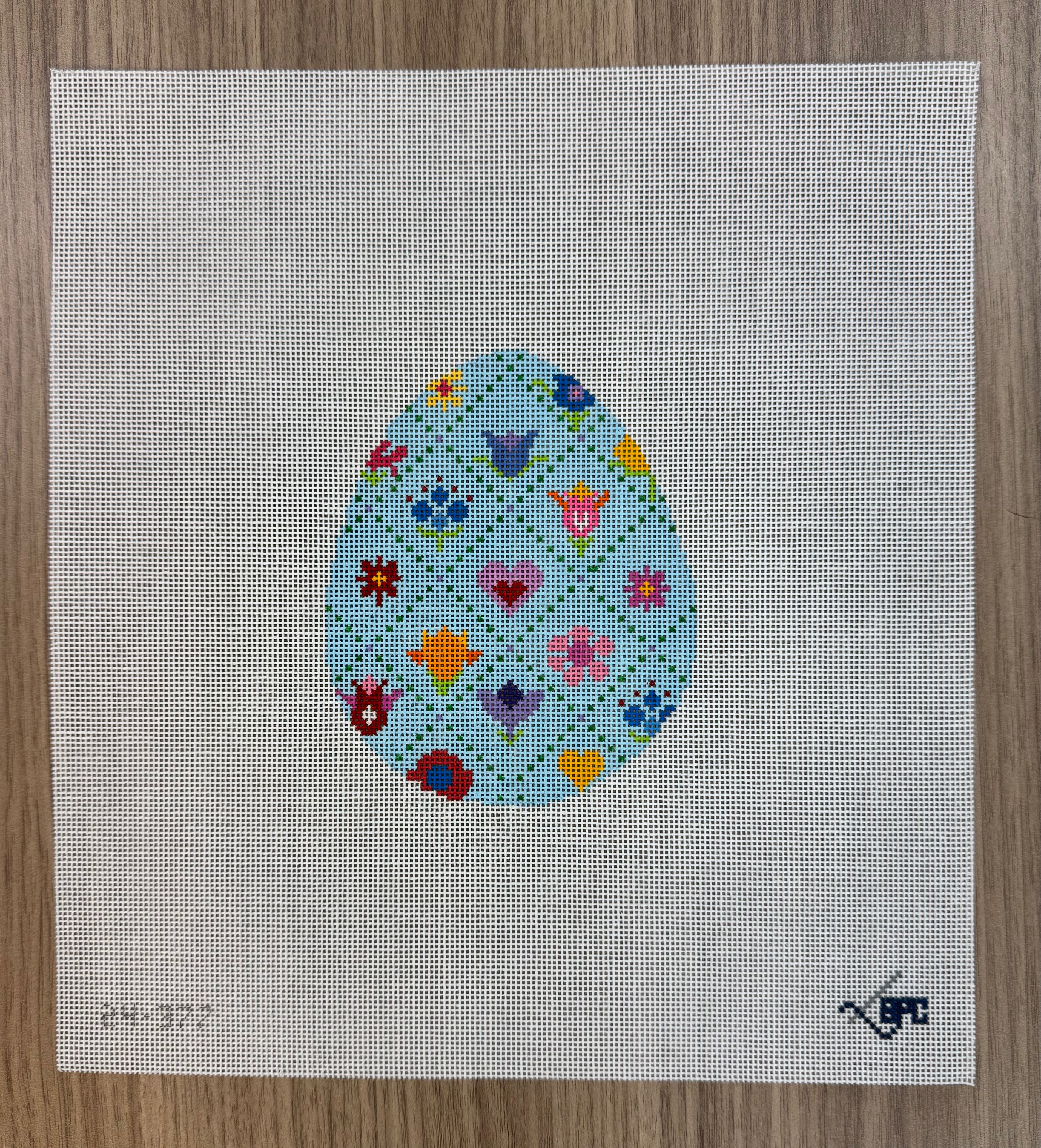 24-377 - Blue Grid Egg