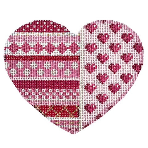 AT HE1004 - Vertical Pattern Hearts  Large Heart