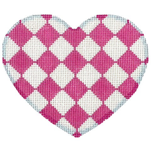 AT HE1012P - Harlequin Pink Large Heart