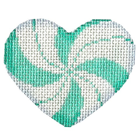 AT HE668A - Peppermint Swirl Mini Heart Aqua