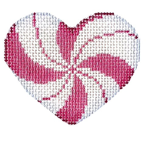 AT HE668P - Peppermint Swirl Mini Heart Pink