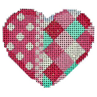 AT HE670 - Coin Dot Harlequin Mini Heart