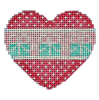 AT HE671 - Dots Blue Boxes Mini Heart