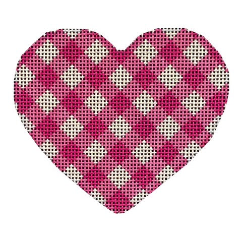 AT HE855HP - Hot Pink Gingham Heart