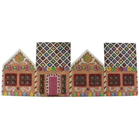 AT HH501 - Gingerbread Ouse Round Candy Roof Cottage