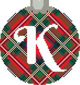 CO26A K - Royal Stewart Plaid with Letter K