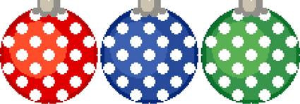 CO27A - Polka Dot Ornament - Red