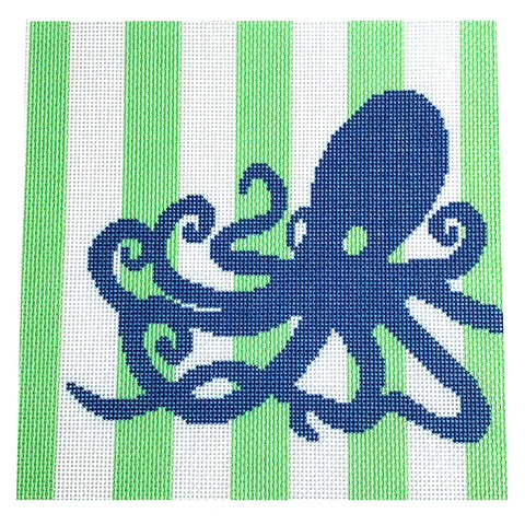 NTG TS076 - Octopus Stencil on Lime