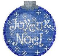 CO39B - Joyeux Noel Ornament - Blue