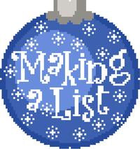 CO40B - Making a List Ornament - Blue