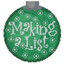 CO40C - Making a List Ornament - Green