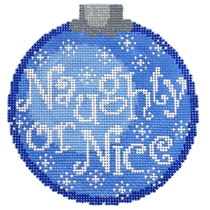 CO41B - Naughty or Nice Ornament - Blue