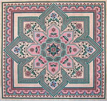 PO94A - Bakhtiari Medallion - Pink