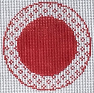 LN-49 - Red and White Round