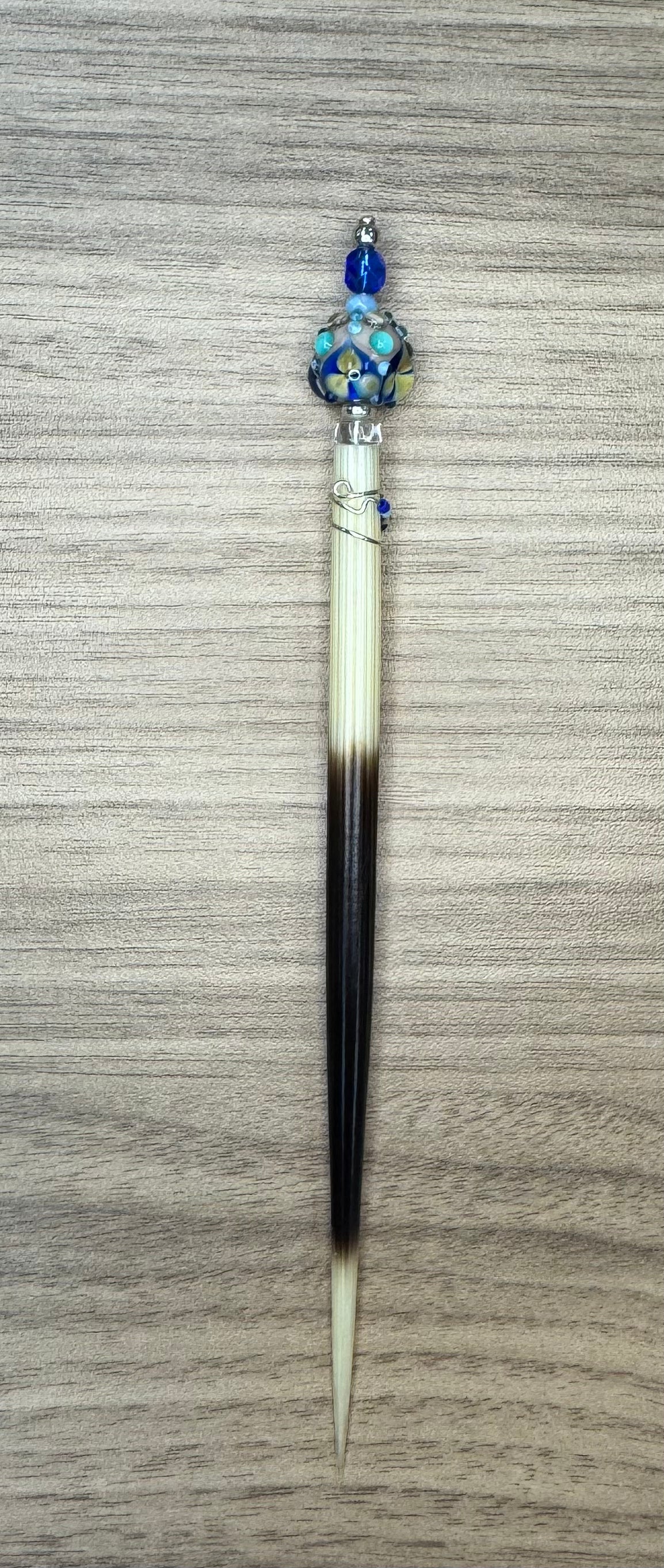 Deluxe Laying Tool - Blue with Gold Flowers