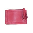 Leather Zip Coin Purse - Planet Earth