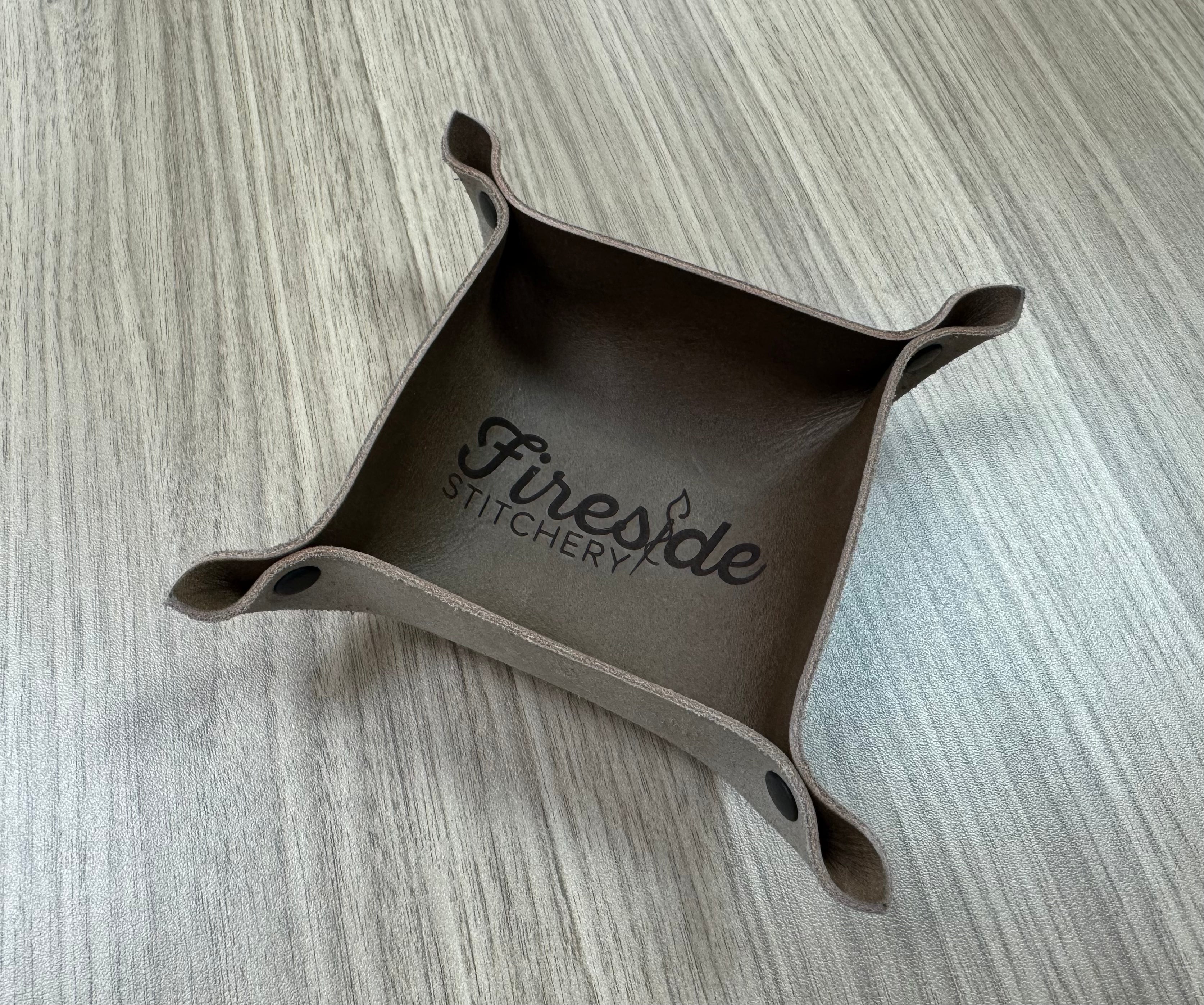 Leather Tray - Fireside Stitchery