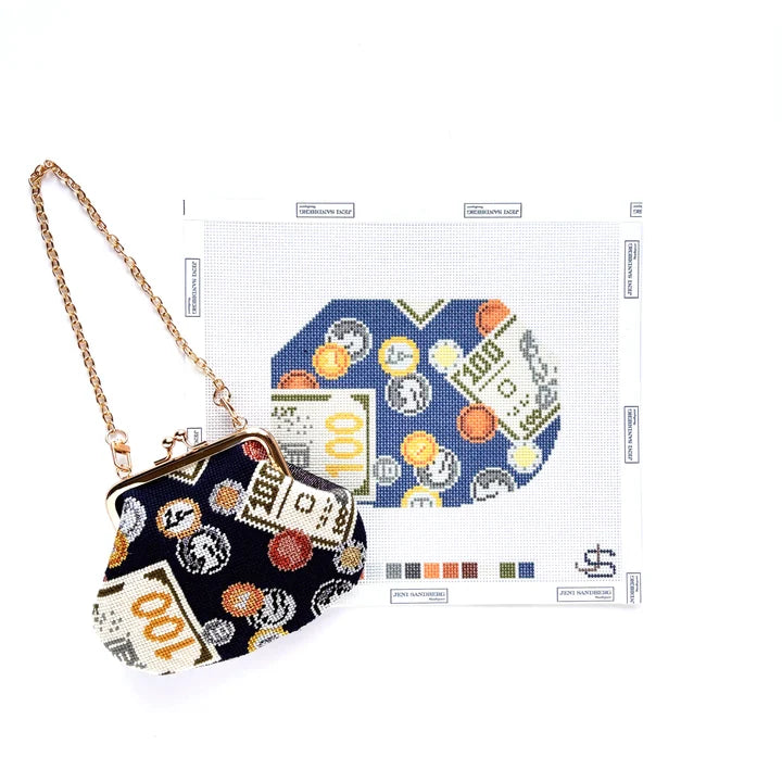 JS-313A - Coins Kiss Lock Bag