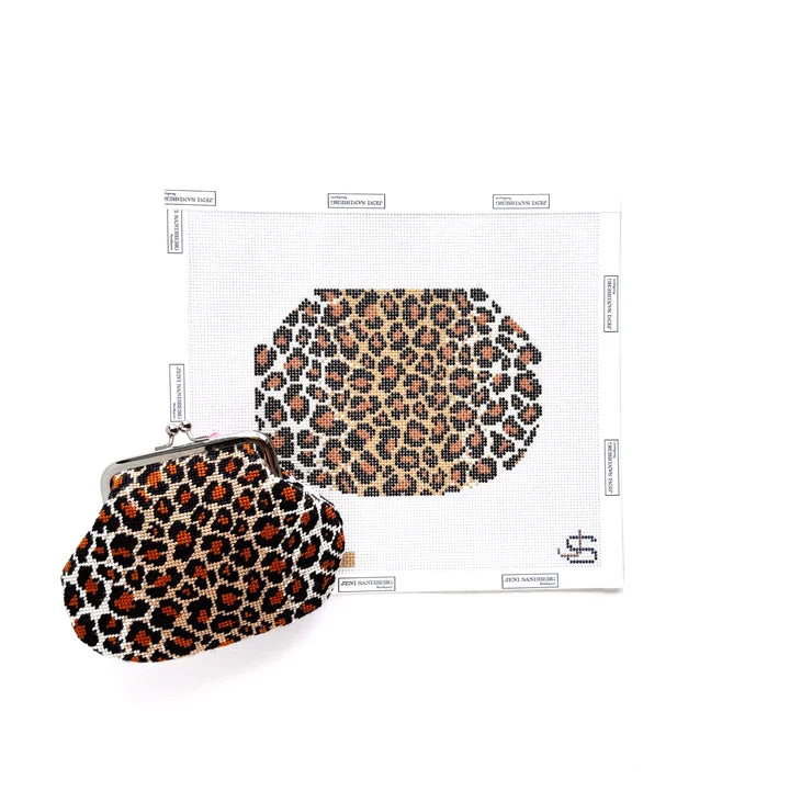 JS-320A - Leopard Kiss Lock Bag