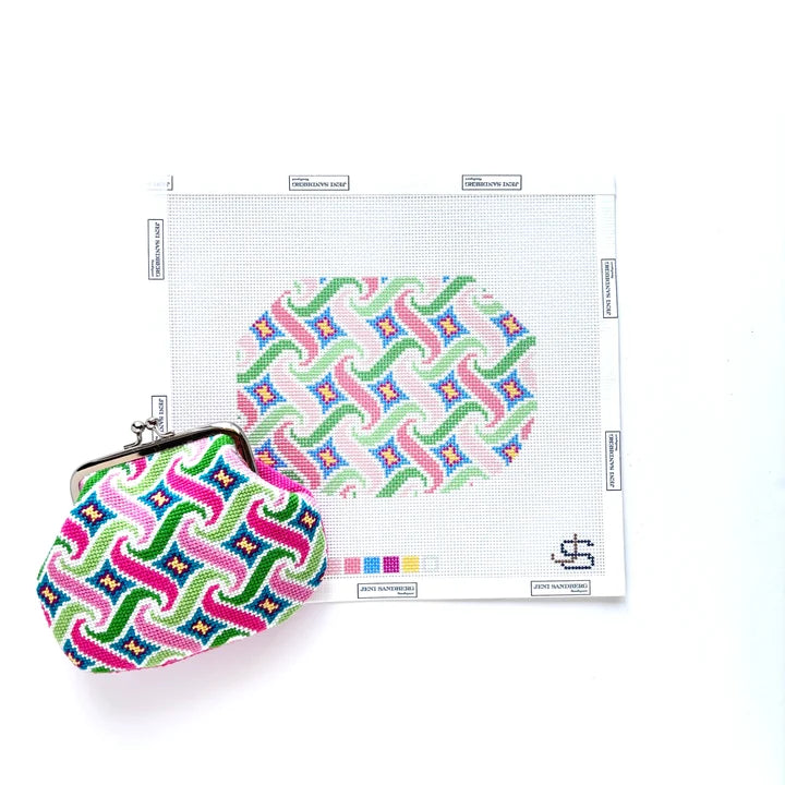 JS-324A - Swirl Kiss Lock Bag