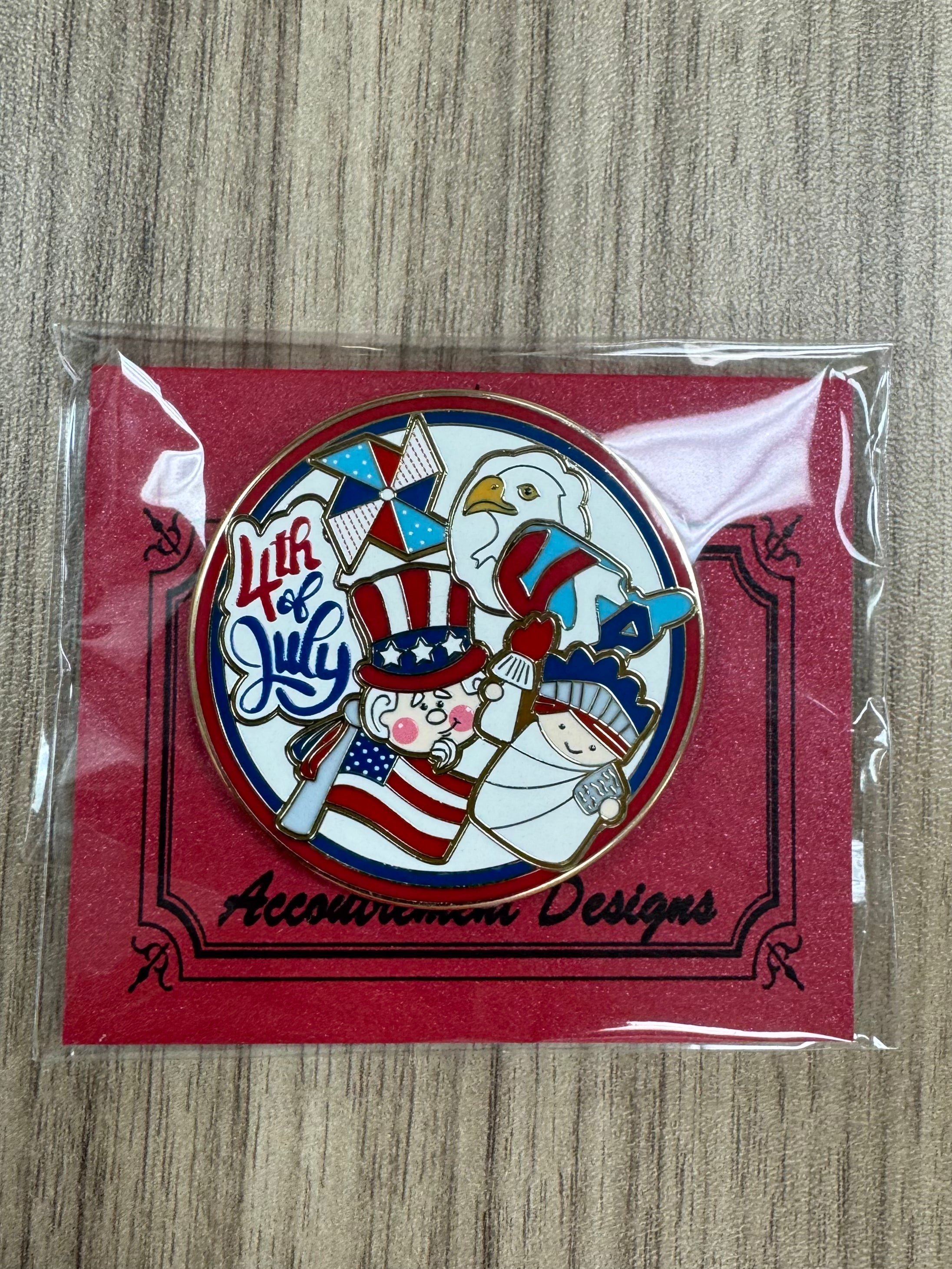 Patriotic Cookie Plate Needle Minder