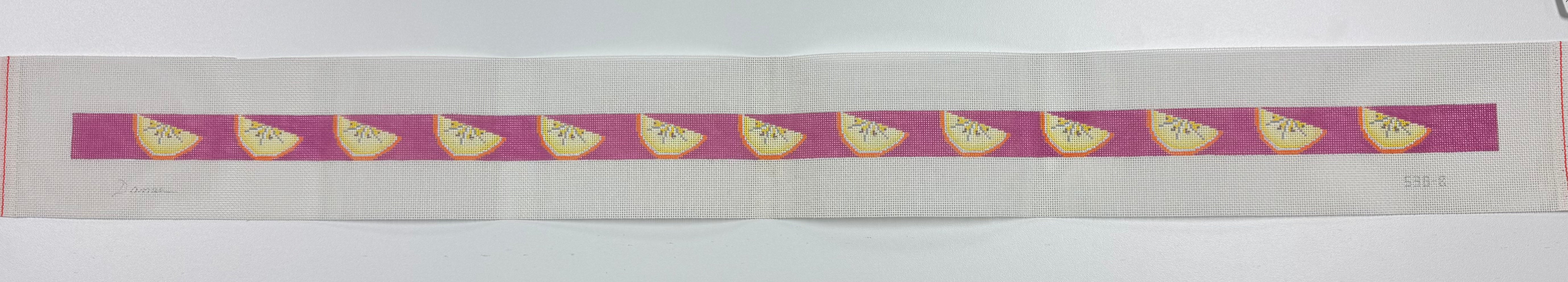 538-B - Orange Wedge Belt - magenta