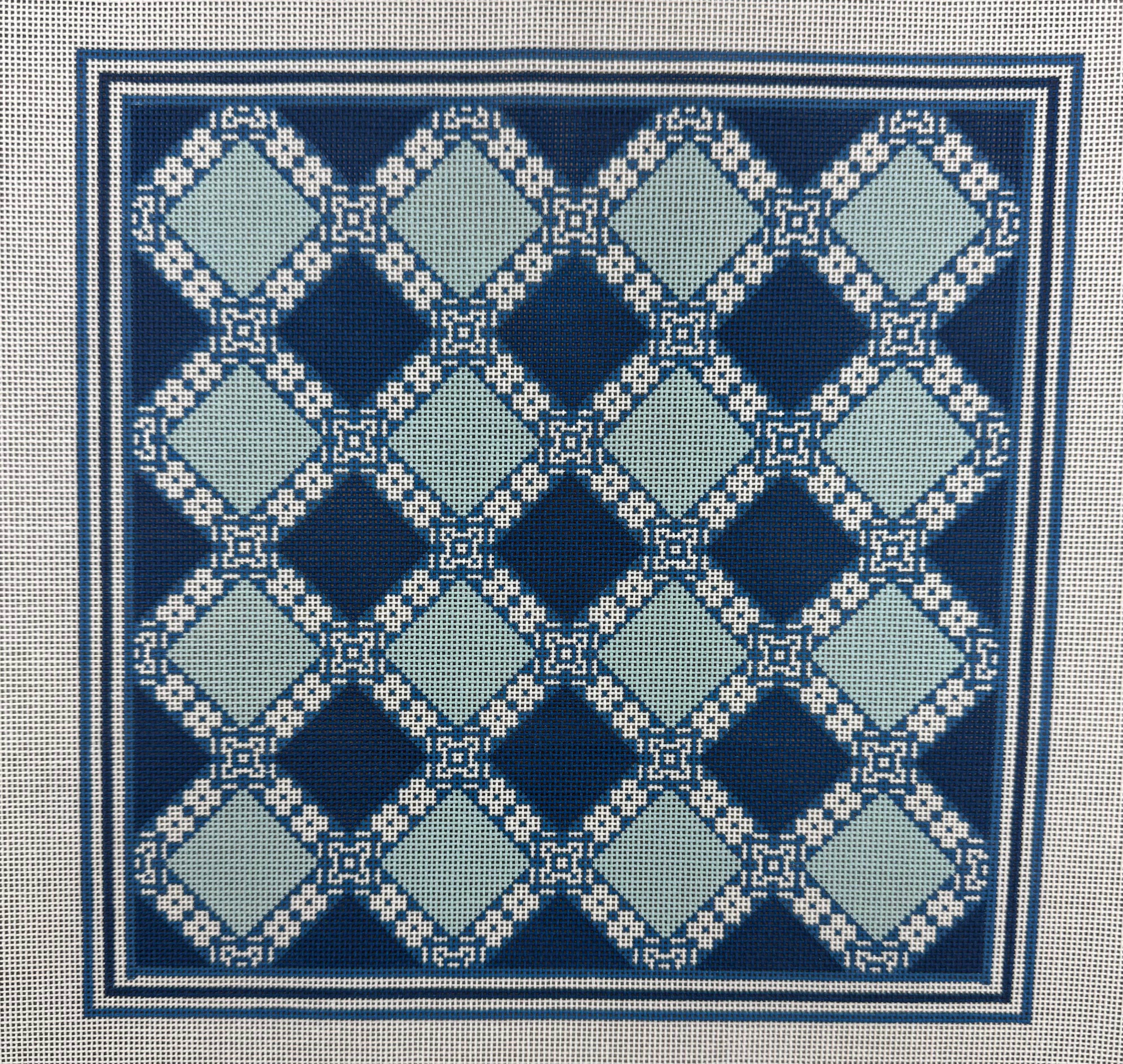 MD.GHN-54 -  Mosaic Tile Blue Canvas
