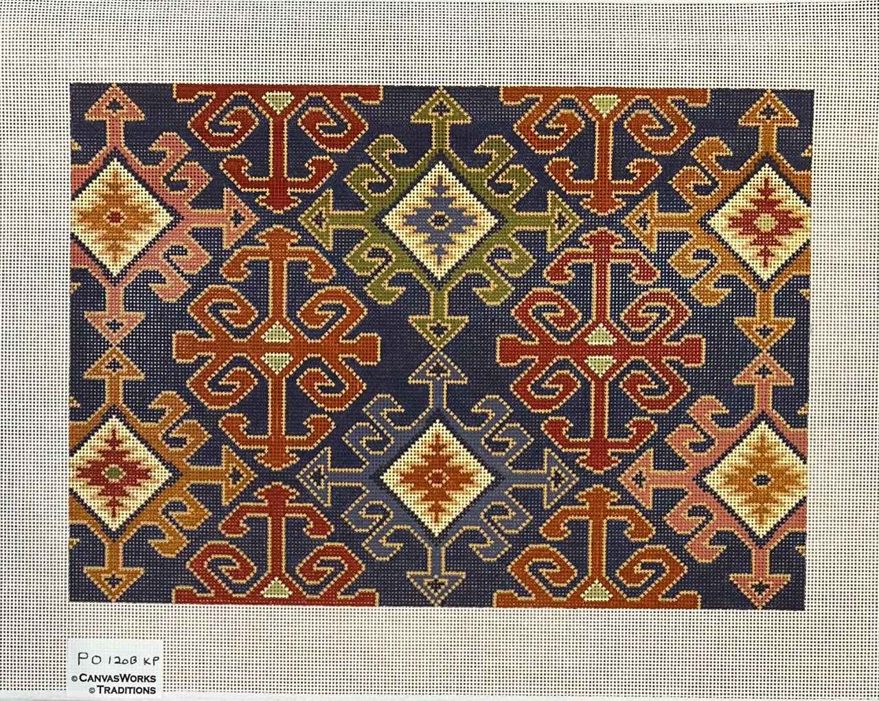 PO120B-KP - Anatolian Kilim Kidney Pillow