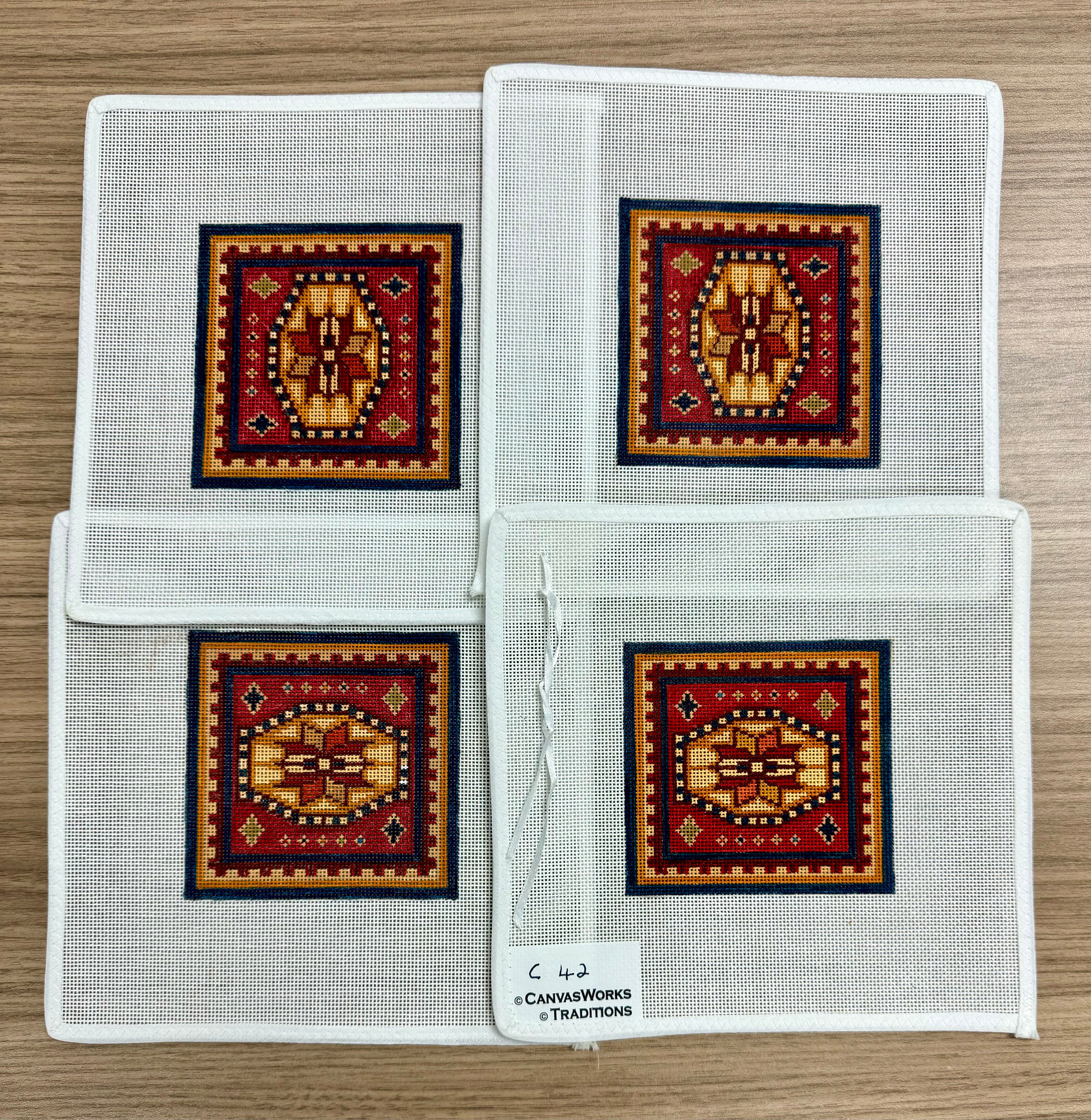 C42 - Eagle Kazak Coaster Set