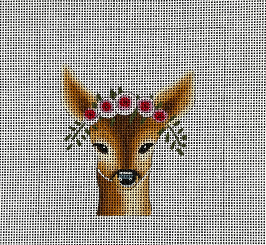 IN075 - Deer with Floral Crown Insert