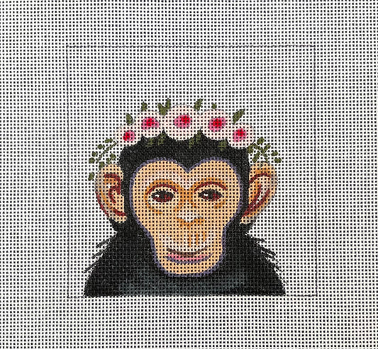 IN076 - Monkey with Floral Crown Insert