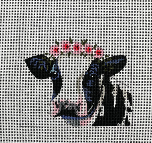 IN079 - Dairy Cow with Floral Crown Insert