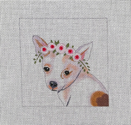 IN094 - Chihuahua with Floral Crown Insert