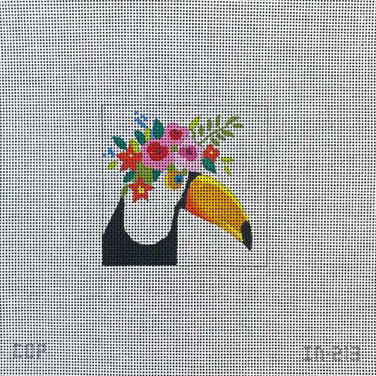 IN213 - Toucan with Floral Crown