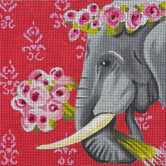 IN264 - Elephant with Roses Insert